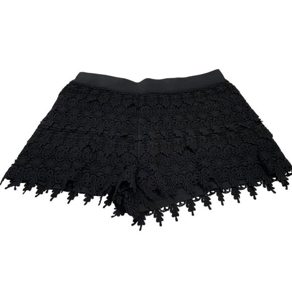 Express Small Black Lace/Crochet Shorts - Picture 8 of 8
